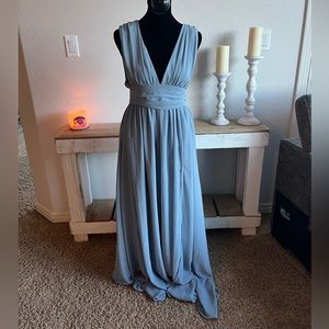 Lulu’s Heavenly Hues Light Blue Maxi Dress